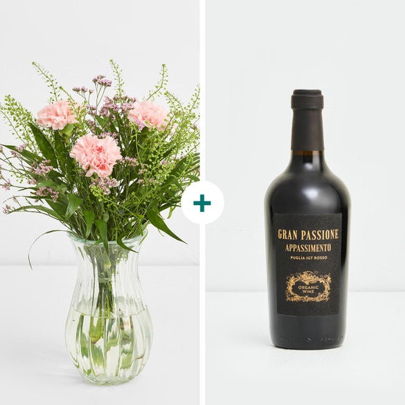 Den blomstrende hilsen med Gran Passione, Appassimento økologisk